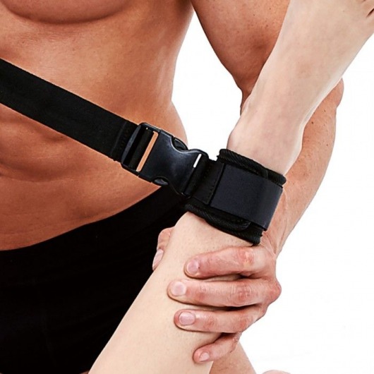 Черные фиксаторы для глубокого проникновения G-Spot Pal - Lux Fetish - купить с доставкой в Комсомольске-на-Амуре