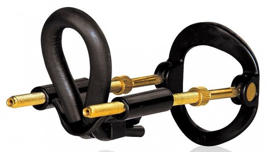 Черный экстендер-растяжитель пениса - Sex Expert - в Комсомольске-на-Амуре купить с доставкой