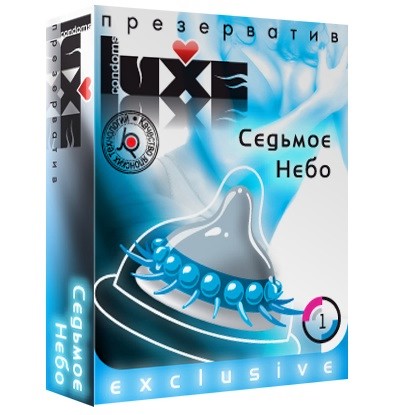 Презерватив LUXE  Exclusive  Седьмое небо  - 1 шт. - Luxe - купить с доставкой в Комсомольске-на-Амуре