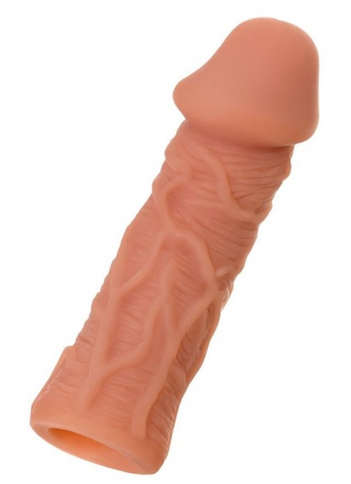 Телесная реалистичная насадка KOKOS Extreme Sleeve 05 с дополнительной стимуляцией - 12,7 см. - KOKOS - в Комсомольске-на-Амуре купить с доставкой