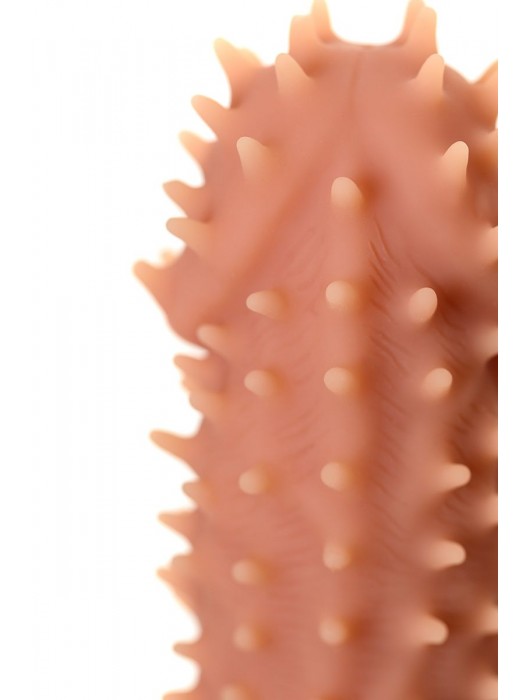 Телесная реалистичная насадка KOKOS Extreme Sleeve 07 с дополнительной стимуляцией - 12,7 см. - KOKOS - в Комсомольске-на-Амуре купить с доставкой