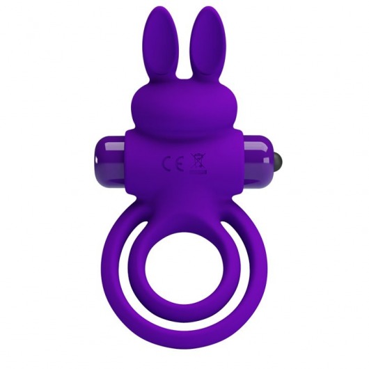 Фиолетовое эрекционное кольцо с вибростимуляцией клитора Vibrant Penis Ring III - Baile - в Комсомольске-на-Амуре купить с доставкой