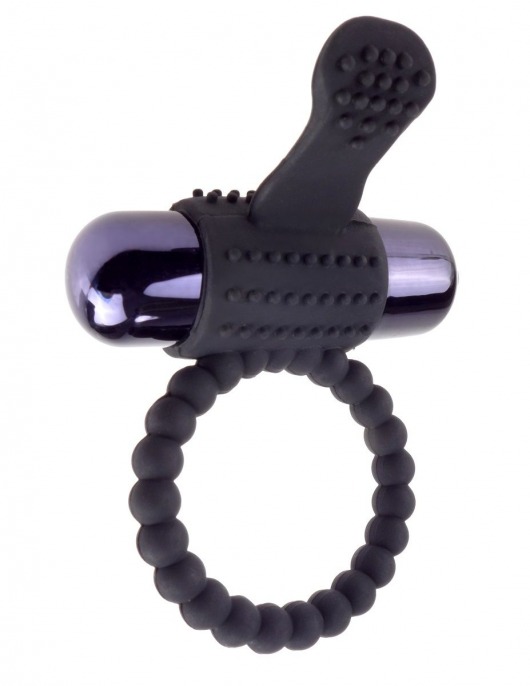 Черное эрекционное виброкольцо Vibrating Silicone Super Ring - Pipedream - в Комсомольске-на-Амуре купить с доставкой