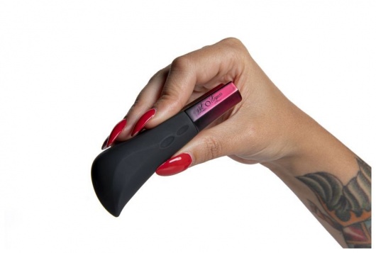 Черный ультрамощный вибромассажер AMO - 10 см. - Hot Octopuss