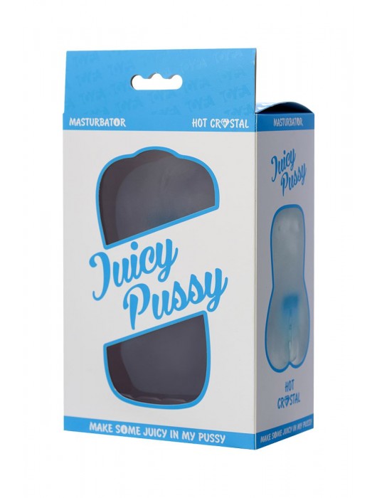 Прозрачный реалистичный мастурбатор Juicy Pussy Hot Crystal - ToyFa - в Комсомольске-на-Амуре купить с доставкой
