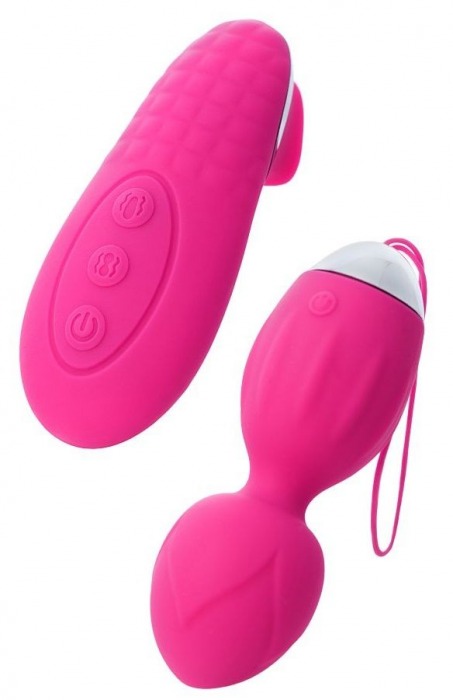 Розовые виброшарики TELLA с пультом-стимулятором - ToyFa в Комсомольске-на-Амуре Розовые виброшарики TELLA с пультом-стимулятором - ToyFa