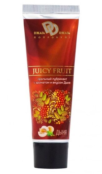 Интимный съедобный лубрикант JUICY FRUIT с ароматом дыни - 30 мл. - БиоМед - купить с доставкой в Комсомольске-на-Амуре