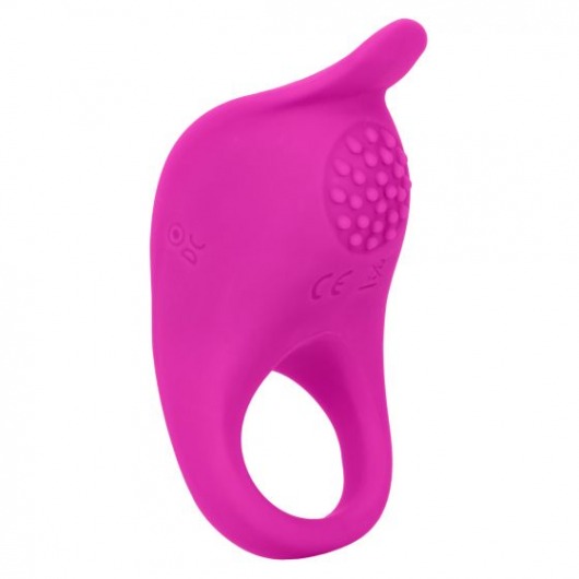 Ярко-розовое эрекционное виброкольцо Silicone Rechargeable Teasing Enhancer - California Exotic Novelties - в Комсомольске-на-Амуре купить с доставкой