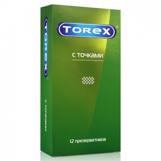 Текстурированные презервативы Torex  С точками  - 12 шт. - Torex - купить с доставкой в Комсомольске-на-Амуре