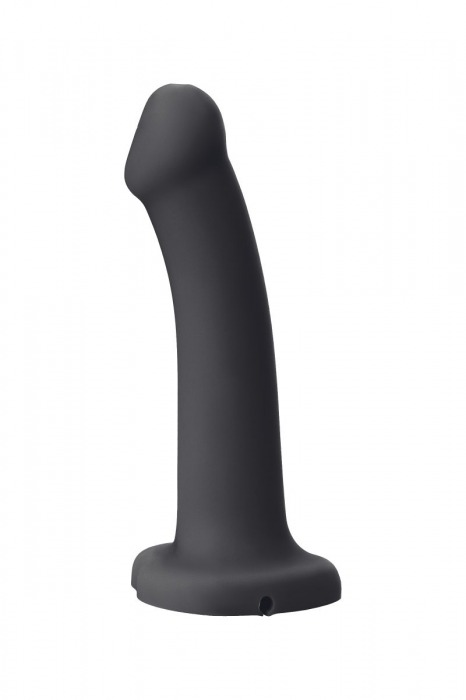Черный фаллос с имитацией эякуляции Silicon Cum Dildo L - 19,6 см. - Strap-on-me - купить с доставкой в Комсомольске-на-Амуре