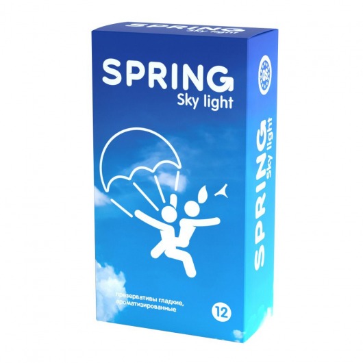 Ультратонкие презервативы SPRING SKY LIGHT - 12 шт. - SPRING - купить с доставкой в Комсомольске-на-Амуре