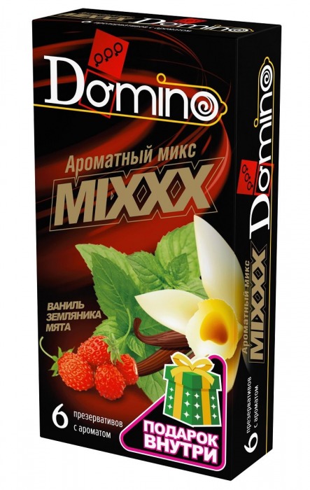 Ароматизированные презервативы DOMINO  Ароматный микс  - 6 шт. - Domino - купить с доставкой в Комсомольске-на-Амуре