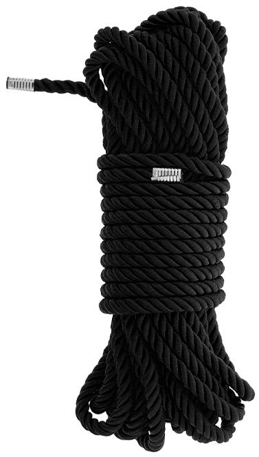 Черная веревка для бондажа BONDAGE ROPE - 10 м. - Dream Toys - купить с доставкой в Комсомольске-на-Амуре