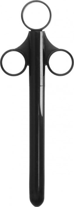 Черный шприц для введения лубриканта Lube Shooter - Shots Media BV - купить с доставкой в Комсомольске-на-Амуре