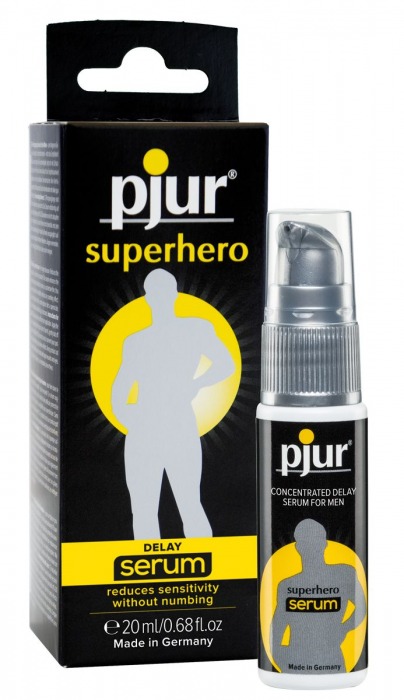 Сыворотка-пролонгатор pjur SUPERHERO Delay Serum - 20 мл. - Pjur - купить с доставкой в Комсомольске-на-Амуре