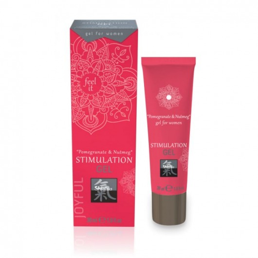 Возбуждающий интимный гель для двоих STIMULATION GEL Pomegranate   Nutmeg - 30 мл. - Shiatsu - купить с доставкой в Комсомольске-на-Амуре