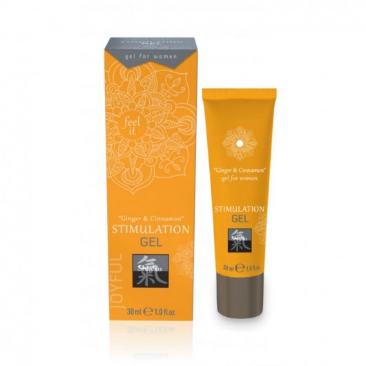 Возбуждающий интимный гель STIMULATION GEL Ginger   Cinnamon - 30 мл. - Shiatsu - купить с доставкой в Комсомольске-на-Амуре