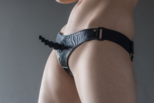 Черные трусики Better с анальной насадкой - 8 см. - Lola Games купить в Комсомольске-на-Амуре с доставкой в Orgasmix.ru Черные трусики Better с анальной насадкой - 8 см. - Lola Games - купить с доставкой в Комсомольске-на-Амуре