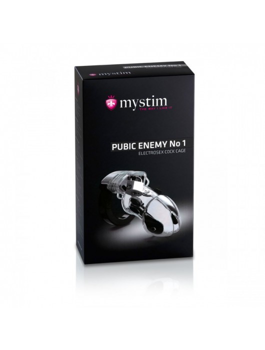 Пояс верности с электростимуляцией Pubic Enemy №1 - MyStim - купить с доставкой в Комсомольске-на-Амуре