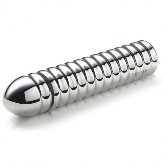 Рельефный фаллос для интенсивного электросекса Groovey George - 20 см. - MyStim - купить с доставкой в Комсомольске-на-Амуре