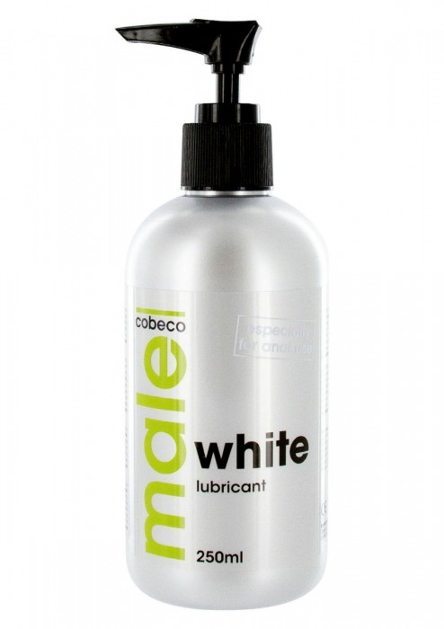 Анальная смазка на водной основе MALE Cobeco White Lubricant - 250 мл. - Cobeco - купить с доставкой в Комсомольске-на-Амуре