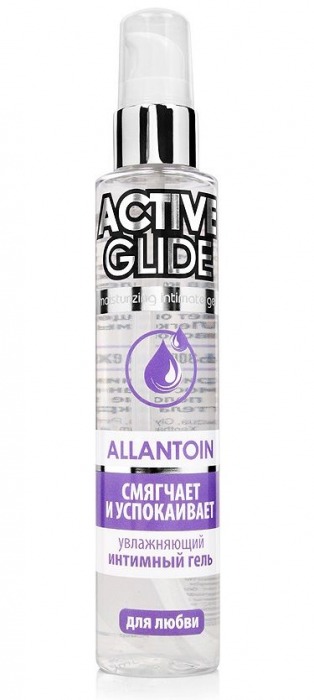 Увлажняющий интимный гель Active Glide Allantoin - 100 гр. - Биоритм - купить с доставкой в Комсомольске-на-Амуре