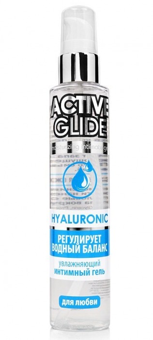 Увлажняющий интимный гель Active Glide Hyaluronic - 100 гр. - Биоритм - купить с доставкой в Комсомольске-на-Амуре