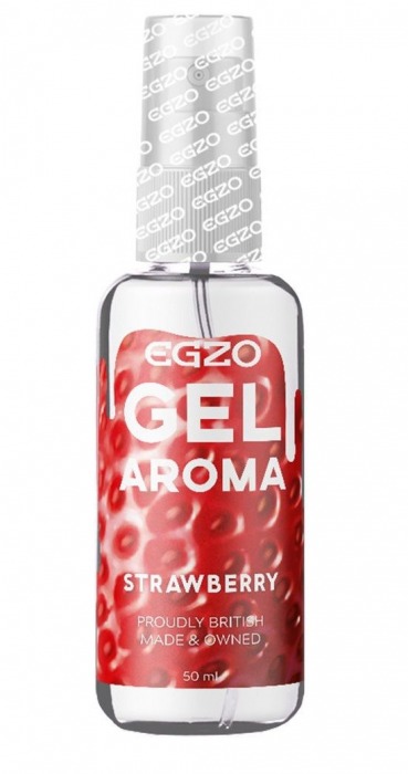 Интимный лубрикант EGZO AROMA с ароматом клубники - 50 мл. - EGZO - купить с доставкой в Комсомольске-на-Амуре