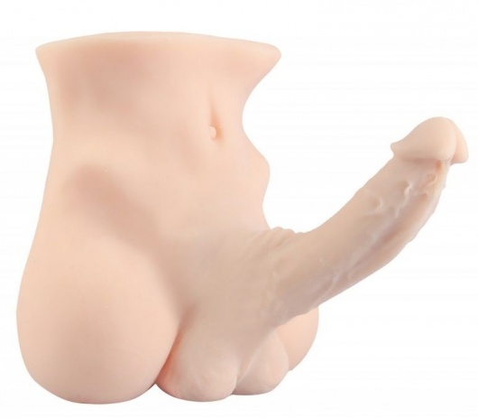 Телесный реалистичный слепок мужского тела с фаллосом - Джага-Джага - в Комсомольске-на-Амуре купить с доставкой