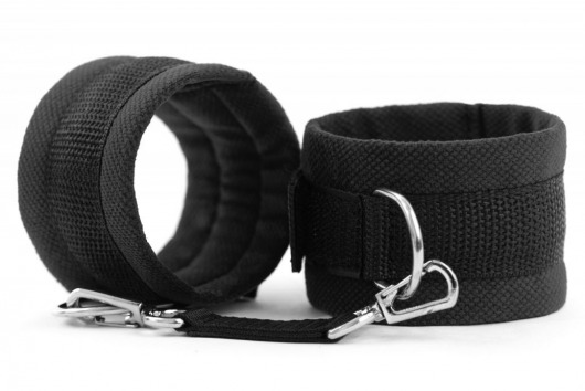 Черные наручники My rules на сцепке - БДСМ Арсенал - купить с доставкой в Комсомольске-на-Амуре