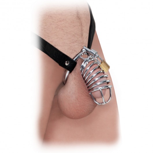 Кольцо верности Extreme Chastity Belt с фиксацией головки - Pipedream - купить с доставкой в Комсомольске-на-Амуре