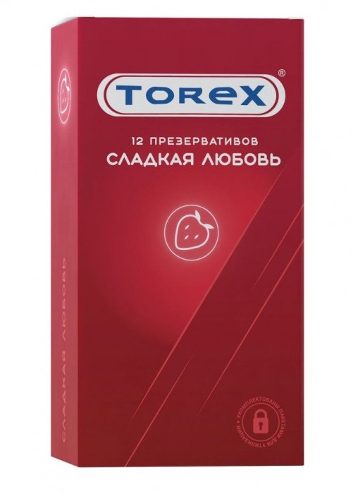 Презервативы Torex  Сладкая любовь  с ароматом клубники - 12 шт. - Torex - купить с доставкой в Комсомольске-на-Амуре