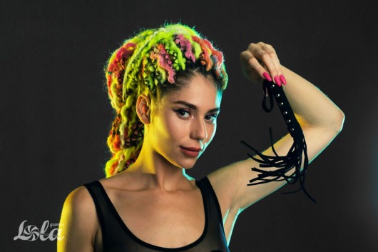 Черная плеть Fling - 27 см. - Lola Games - купить с доставкой в Комсомольске-на-Амуре