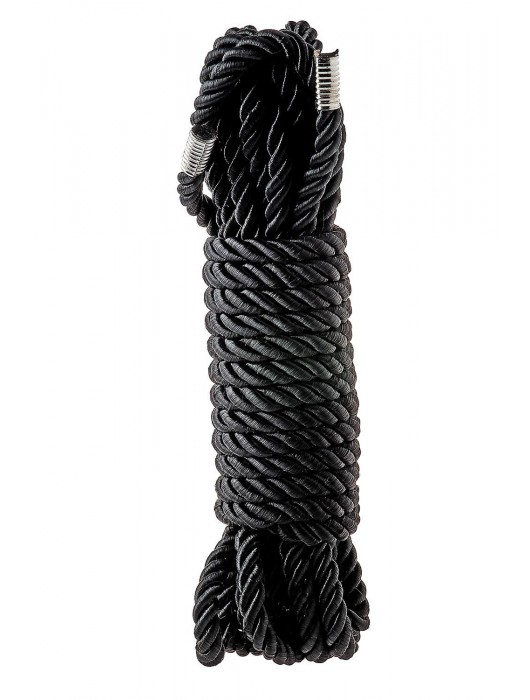 Черная веревка для шибари DELUXE BONDAGE ROPE - 5 м. - Dream Toys - купить с доставкой в Комсомольске-на-Амуре