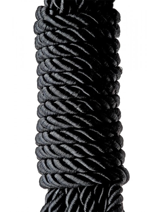 Черная веревка для шибари DELUXE BONDAGE ROPE - 5 м. - Dream Toys - купить с доставкой в Комсомольске-на-Амуре