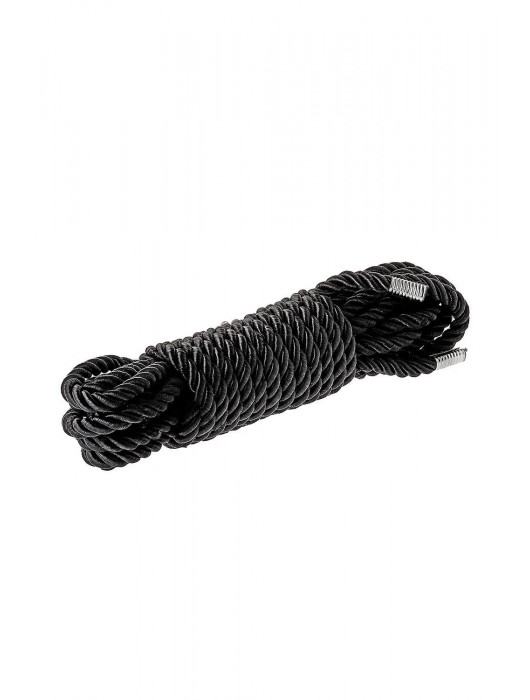 Черная веревка для шибари DELUXE BONDAGE ROPE - 5 м. - Dream Toys - купить с доставкой в Комсомольске-на-Амуре