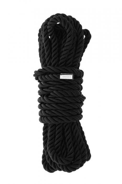 Черная веревка для шибари DELUXE BONDAGE ROPE - 5 м. - Dream Toys - купить с доставкой в Комсомольске-на-Амуре