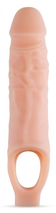 Телесный реалистичный фаллоудлинитель 9 Inch Silicone Cock Sheath Penis Extender - 22,86 см. - Blush Novelties - в Комсомольске-на-Амуре купить с доставкой