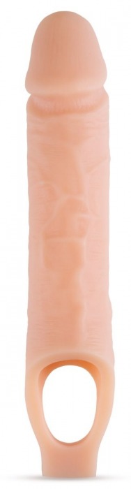 Телесный реалистичный фаллоудлинитель 10 Inch Silicone Cock Sheath Penis Extender - 25,4 см. - Blush Novelties - в Комсомольске-на-Амуре купить с доставкой