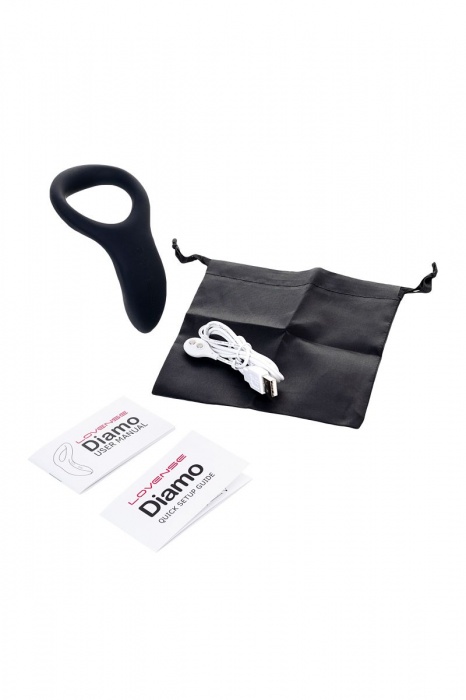 Черное эрекционное кольцо Lovense Diamo - Lovense - в Комсомольске-на-Амуре купить с доставкой