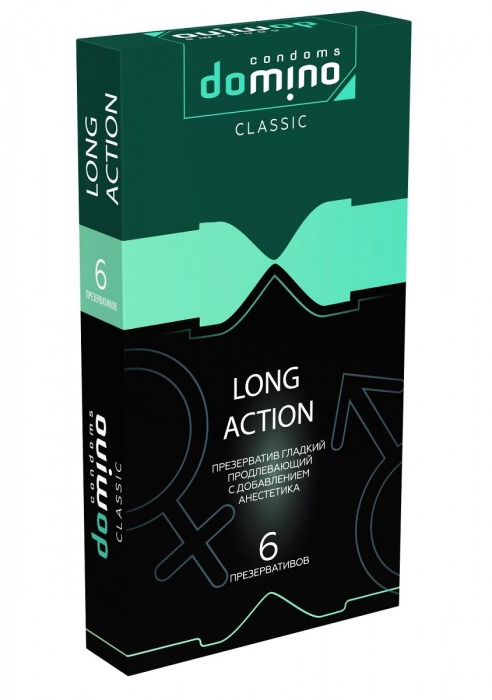 Презервативы с пролонгирующим эффектом DOMINO Classic Long action - 6 шт. - Domino - купить с доставкой в Комсомольске-на-Амуре