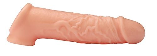 Телесная насадка EXTENDER WITH BALL STRAP 6.5 - 17 см. - Dream Toys - в Комсомольске-на-Амуре купить с доставкой