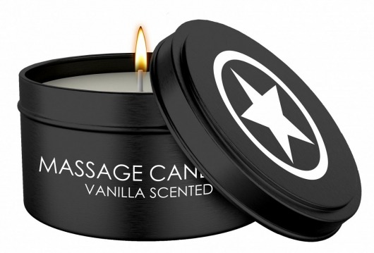 Массажная свеча с ароматом ванили Massage Candle - Shots Media BV - купить с доставкой в Комсомольске-на-Амуре