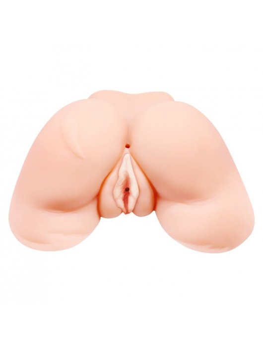 Телесная вибровагина Julie с 2 рабочими отверстиями - Baile - в Комсомольске-на-Амуре купить с доставкой