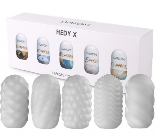 Набор из 5 мастурбаторов Hedy X5 Mixed - Svakom - в Комсомольске-на-Амуре купить с доставкой