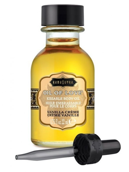 Масло для ласк с ароматом ванили Oil of Love Vanilla Creme - 22 мл. - Kama Sutra - купить с доставкой в Комсомольске-на-Амуре