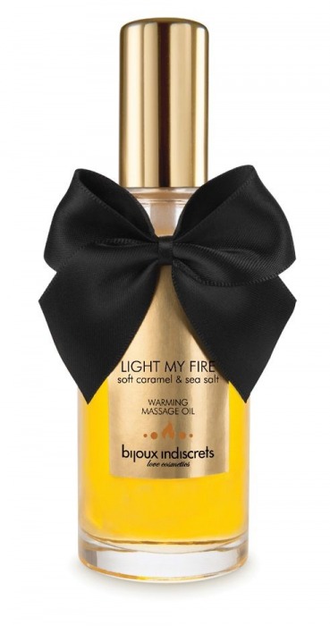 Массажное масло Light My Fire с ароматом карамели - 100 мл. - Bijoux Indiscrets - купить с доставкой в Комсомольске-на-Амуре