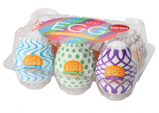 Набор из 6 мастурбаторов Tenga EGG IV с различным рельефом - Tenga - в Комсомольске-на-Амуре купить с доставкой