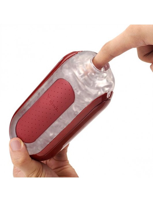 Красный мастурбатор Flip Zero Red   Warmer с подогревом - Tenga - в Комсомольске-на-Амуре купить с доставкой