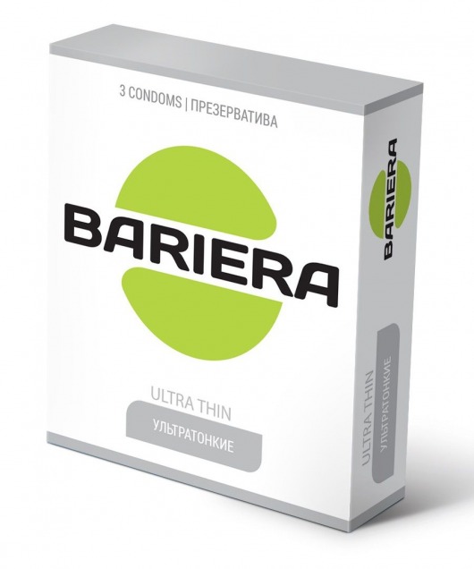 Ультратонкие презервативы Bariera Ultra Thin - 3 шт. - Bariera - купить с доставкой в Комсомольске-на-Амуре